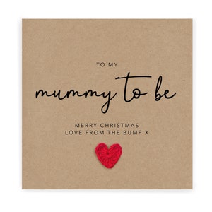 Merry Christmas Mummy To Be Card, van Bump, van Baby, Merry Christmas Mummy van Bump, Mama kerstkaart, aan mijn toekomstige mama