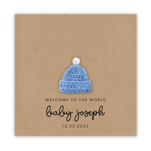 Personalised New Baby Card, Keepsake Baby Card, Custom Welcome to the World Card, Baby Congratulations Card, New Arrival Baby Card, Keepsake