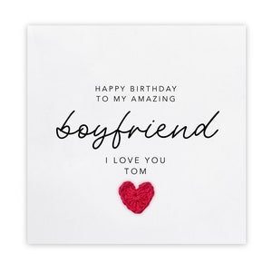 Personalisierte Happy Birthday To My Soulmate Karte, Geburtstagskarte, Geburtstagskarte für Freundin, Freund, Freund Geburtstagskarte, ich liebe dich
