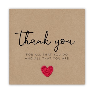 Tarjeta de agradecimiento para amiga especial, mamá, tarjeta de felicitación agradecida, tarjeta de agradecimiento para trabajador clave, maestra, bestie, tarjeta de agradecimiento