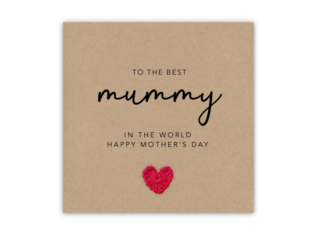 Mummy Mothers Day Card, Happy Mothers Day Card, Mothers Day Card for ...