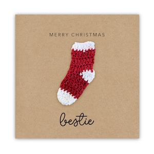 Tarjeta de Navidad a mi Bestie, Tarjeta de Mejor Amigo de Navidad, Tarjeta de Navidad de Mejor Amigo Simple, Tarjeta de Navidad de Amigo, Tarjeta para Bestie, Navidad