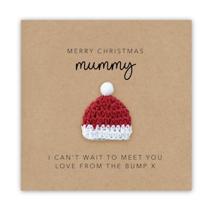 Mummy To Be Weihnachtskarte von The Bump, Weihnachtskarte für Mama zu sein, Mummy-to-Be Karte, neue Mutter Weihnachtskarte von Bump
