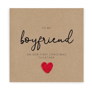 Vriendje 1e kerstkaart, onze eerste kerst samen, kerstkaart voor nieuwe vriend, 1e kerstkaart voor vriend, 1e