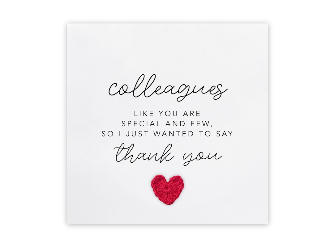 Fabulous Colleague Thank You Postcard – The Colleague Giftology