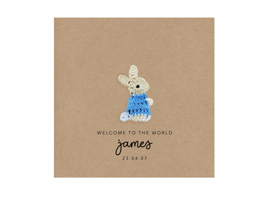 Personalised New Baby Card, Keepsake Baby Card, Custom to the