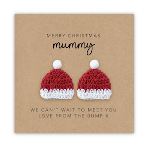 Carte de Noël future maman des jumeaux, carte de Noël pour future maman, carte future maman, carte de Noël nouvelle maman, maman et jumeaux
