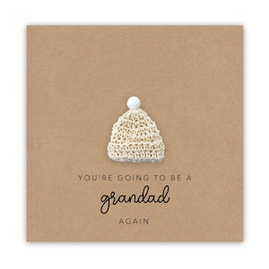 Sie werden wieder eine Grandad-Karte werden, Schwangerschaftsankündigungskarte, Grandad-Oma-Nan-Karte, neue Baby-Schwangerschaft, Grandad-Again-Karte