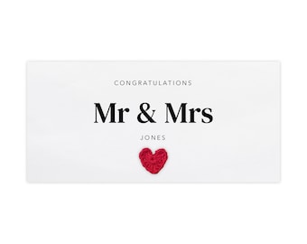 Personalised Wedding Funds Money Wallet, Wedding Gift Money, Cash Envelope, Money Wallet, Money Gift, Wedding Funds Gift