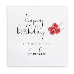 Cartão de aniversário personalizado para nossa sobrinha, Cartão de aniversário para menina, Cartão de aniversário para sobrinha, Da tia, Aniversário, Borboleta