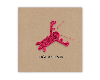 You're My Lobster Valentines Day Card for Her, Funny Anniversary Card for Him, You're my Lobster Valentines Day Card for Fiancé