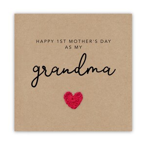 Oma erste Mutter Tageskarte, glückliche erste Mutter Tageskarte für Oma, Muttertagskarte für Oma, Oma Muttertagskarte, erste Gma