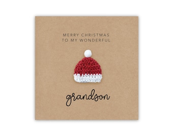 Merry Christmas to My Amazing Grandson Card, Christmas Card for Grandson, Amazing Grandson Christmas Card, Grandson Keepsake Card