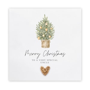 Weihnachtskarte für Onkel, Frohe Weihnachten meiner Tante & Onkel, Weihnachtskarten für die Familie, Weihnachtskarte, handgemacht