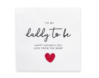 Daddy To Be Father's Day Card, For My Daddy To Be, Father's Day Card For Dad, Pregnancy Father's Day Card, Card From The Bump, Baby