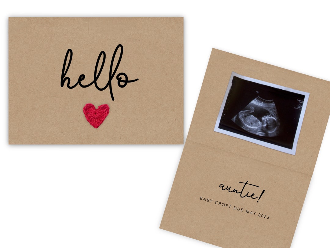 Pregnancy Announcement Card, New Auntie, Official Promotion, Baby — free download