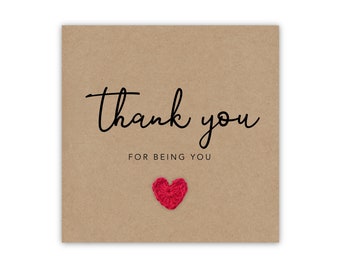 Bester Freund Dankeskarte, danke dafür, dass du es bist, für den besten Freund, Bestie-Karte, Art Note Card, Freundlichkeitskarte, Positivitätskarte