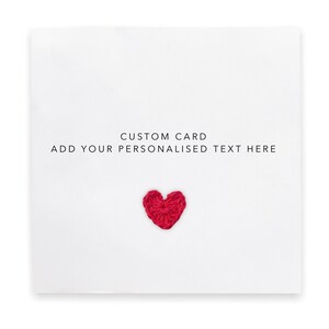 Custom Text Card, Fully Customisable Card, Song Lyric Card, Quote Card, Custom Greeting Card, Own Text Card, Personalised Card, Handmade