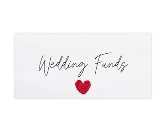 Personalised Wedding Funds Money Wallet, Wedding Gift Money, Cash Envelope, Money Wallet, Money Gift, Wedding Funds Gift