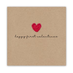Tarjeta de feliz primer día de San Valentín, tarjeta de primer día de San Valentín para novio, tarjeta de primer día de San Valentín para pareja, tarjeta de primer día de San Valentín, tarjeta de amor