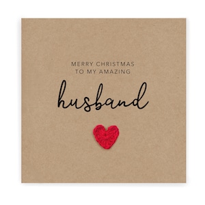 Frohe Weihnachten an meinen erstaunlichen Ehemann, Weihnachtskarte für Ehemann, Weihnachtskarte, Weihnachtskarte für Partner Ehemann Weihnachtskarte