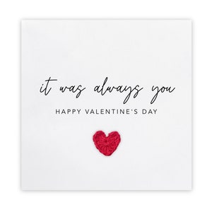 Eri sempre tu, biglietto d'amore romantico, biglietto di buon San Valentino, biglietto di anniversario, partner, fidanzato-fidanzata, moglie-marito, biglietto di amico