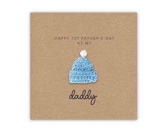 Happy 1st Fathers Day card, Simple First Fathers Card for dad, Father Day from baby, Fathers Day Dad Card 1st Daddy, 1st Fathers Day
