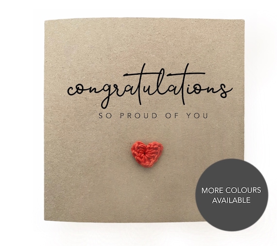 Congratulations on Your New Job Card so Proud of You Good | Etsy