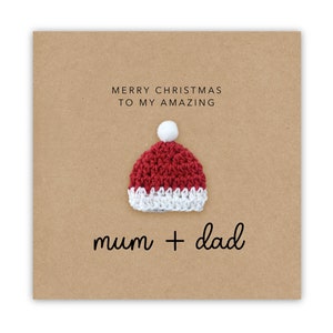 Weihnachtskarte für Mama und Papa, Frohe Weihnachten an eine erstaunliche Mama und Papa, Weihnachtskarte für Eltern