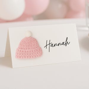 Cartões com nomes para chá de bebê, feitos à mão, decoração para chá de bebê, gênero neutro, jogos de mesa, plano de assentos