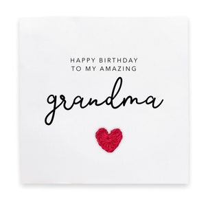 Cartão de aniversário para a avó incrível, feliz aniversário para minha avó incrível, cartão de aniversário para ela, cartão de avó, babá, avó, avó, avó