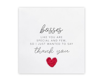 An Amazing Boss, Thank You Card, For Boss, Leaving Work, Retirement Card, Colleague Leaving Card, Friend Retirement Card