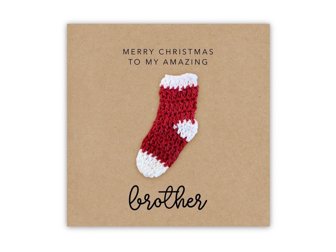 Weihnachtskarte 'Brother' – 22,9 X 15,2 Cm, Hochwertig Aus Großbritannien