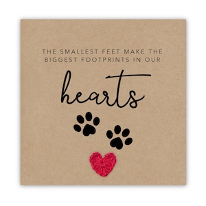 Carte de sympathie pour animaux de compagnie, perte d’animaux de compagnie Chat, Chien, Désolé pour votre perte, penser à vous, carte de deuil, pour toujours dans votre cœur, Perte d’animaux de compagnie
