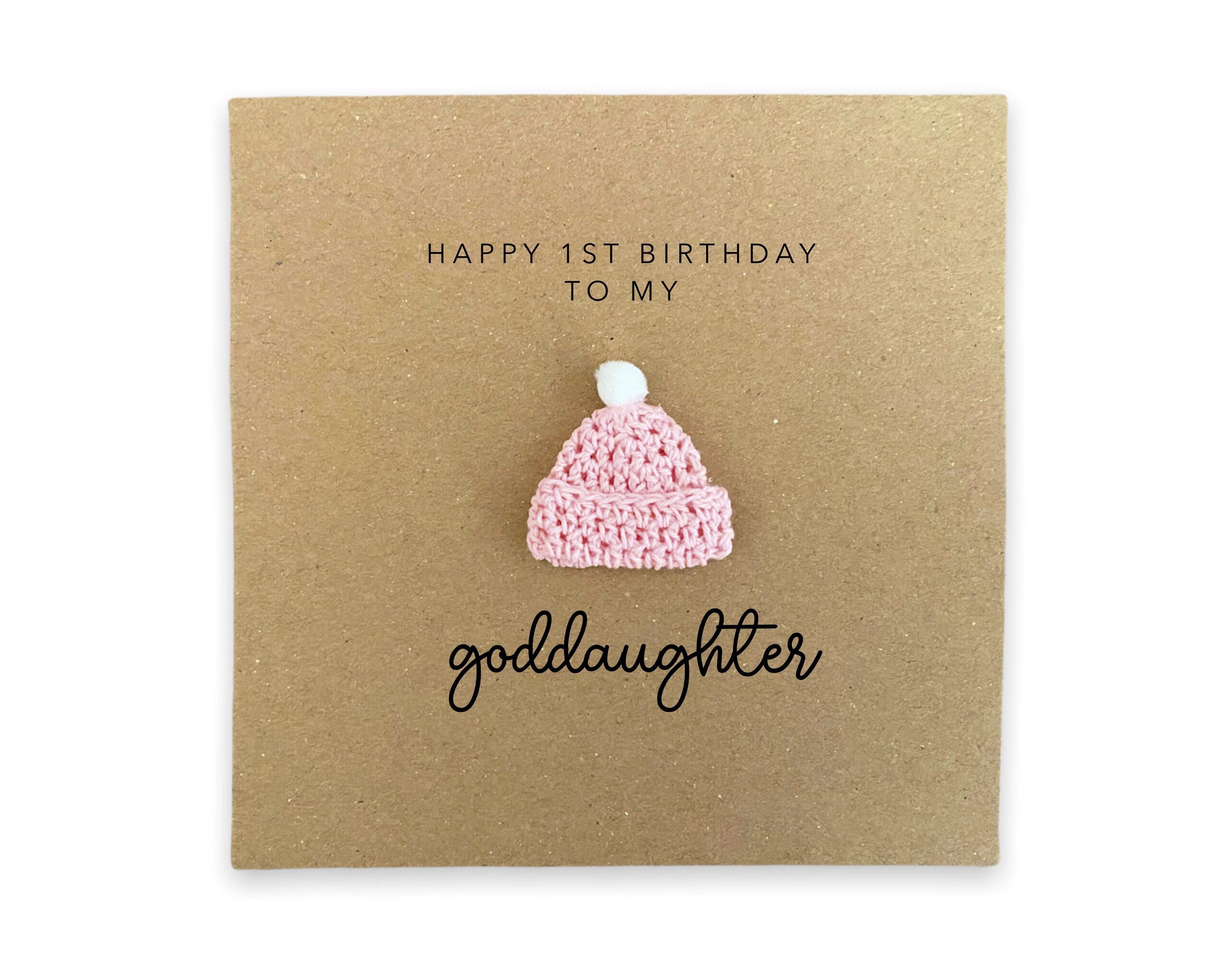 Happy 1st Birthday As My Goddaughter Goddaughter Birthday Etsy Uk