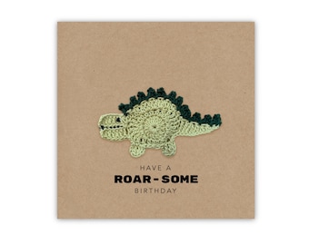 Biglietto Di Compleanno Per Ragazzo Con Dinosauro T-Rex – Formato A5 Con Busta – Divertente E Colorato - 5