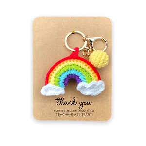 Danke, dass Sie Teil meiner Geschichte sind, Schlüsselbund Regenbogen Andenken, Dankeschön Geschenk, Lehrer Geschenk, TA Geschenk, Dankeschön Schlüsselbund, Lehrkarte