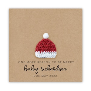 Christmas Surprise Pregnancy Announcement Card, Baby Announcement Card, Pregnancy Reveal Card, We're Pregnant Card, Surprise Baby