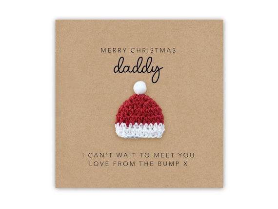 Biglietto Di Auguri Natale Per Papà - Merry Christmas Daddy Love From The Bump - Second Ave
