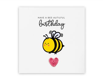 Bonne fête des abeilles, carte d'anniversaire, carte, carte d'anniversaire abeille, carte d'anniversaire amusante, amateurs d'abeilles, carte, carte d'anniversaire abeille, carte d'anniversaire simple mignonne