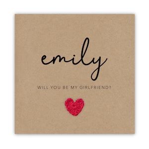 Gepersonaliseerd Wil je mijn vriendin zijn - Wil je mijn vriendin zijn-kaart - To be Girl-kaart - Handgemaakt - Verzenden naar ontvanger