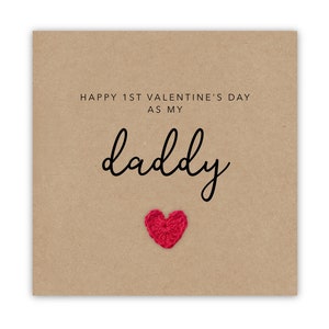 Biglietto di auguri per il primo San Valentino del papà, biglietto di auguri per il primo San Valentino per papà, biglietto di auguri per San Valentino del papà, regalo di San Valentino per papà, da bambino