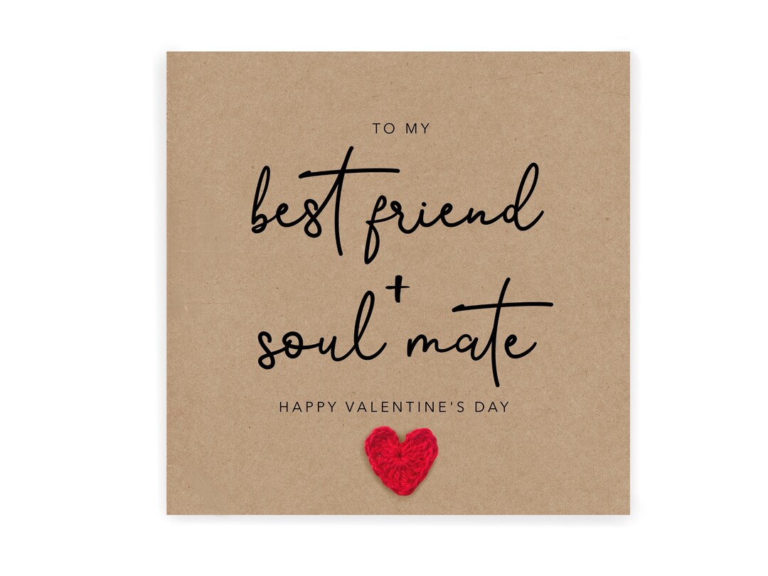 Happy Valentines Day To My Best friend Soulmate Karte, Valentinstag für ...