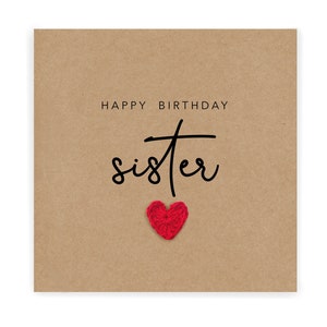 Joyeux anniversaire sœur, carte d’anniversaire de famille, carte d’anniversaire personnalisée, carte d’anniversaire sœur, carte pour sœur, carte d’anniversaire sœur
