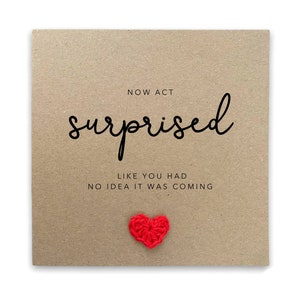 Will You Be My Card, Now Act Surprised Like You Had No Idea, Bridesmaid Card, Hen Do Card, Maid Of Honour, Act Surprised Bridesmaid