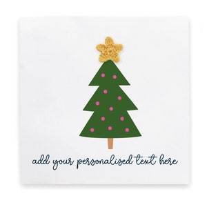 Cartão de feliz natal personalizado, cartão de natal feito à mão, cartão de natal para ela/ele, conjunto de cartões de natal de saudações de estações, cartão personalizado