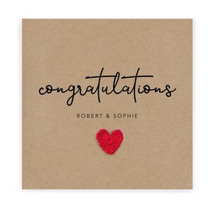 Carte de mariage personnalisée - carte de fiançailles, carte de fiançailles, carte d'anniversaire, carte de fiançailles personnalisée, carte de mariage personnalisée