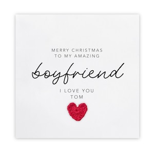 Frohe Weihnachten meinem Freund, Weihnachtskarte für Partner Freund, personalisierte Weihnachtskarte für Partner, ich liebe dich