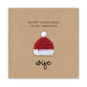 Merry Christmas to My Amazing Wife, Christmas Card for Wife, Christmas Card, Christmas Card for Partner Wife Christmas Card