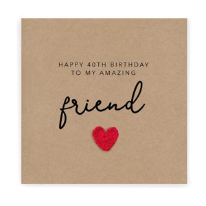 40. Bester Freund Geburtstagskarte, für meine Bestie an Ihrem vierzigsten Geburtstag, Bestie 40, beste Freundin Geburtstagskarte, vierzig, 40, 40., Freund